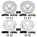 PowerStop Genuine Geomet Coated Rotor and Low-Dust Ceramic Brake Pad Kit