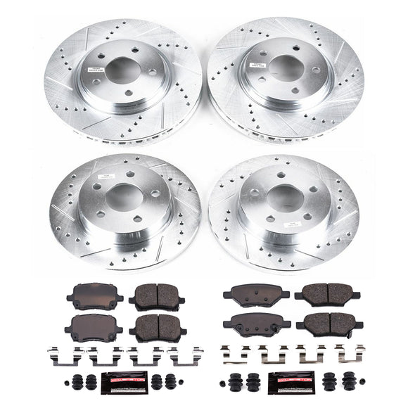 PowerStop Z23 Daily Driver Carbon-Fiber Ceramic Brake Pad and Drilled & Slotted