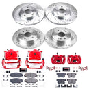 PowerStop Z23 Daily Driver Carbon-Fiber Ceramic Pads Drilled & Slotted Rotor & C