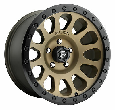 17X8.5 Fuel D600 Vector Matte Bronze Black Bead Ring 6X139.7 ET7 wheel/rim