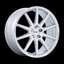 19X9.5 TSW TW004 Canard Gloss Silver W/ Machined Face 5x112 ET40 Wheel Rim