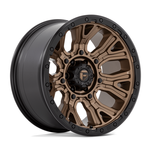 20x10 Fuel Off-Road D826 Traction Matte Bronze Black Ring 6x139.7 ET-18 Wheel