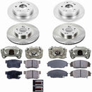 PowerStop OE Stock Replacement Low-Dust Ceramic Brake Pad, Rotor and Caliper Kit