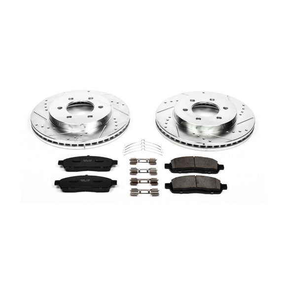 PowerStop Z23 Daily Driver Carbon-Fiber Ceramic Brake Pad and Drilled & Slotted