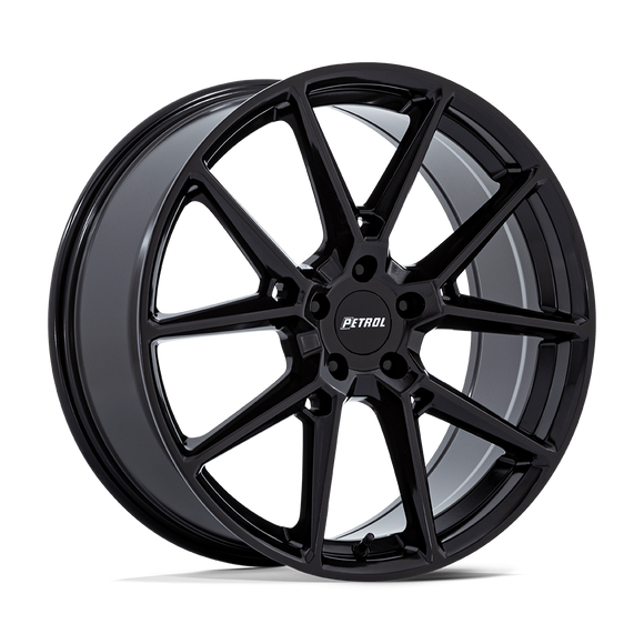 17x8 Petrol PE002 P1E Gloss Black 5x100 ET35 CB72.56 Wheel Rim