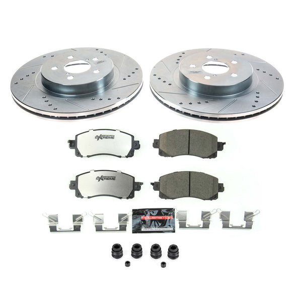 PowerStop Z26 Street Performance Ceramic Brake Pad and Drilled & Slotted Rotor K