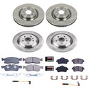 PowerStop OE Stock Replacement Low-Dust Ceramic Brake Pad and Rotor Kit
