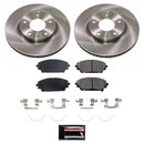 PowerStop OE Stock Replacement Low-Dust Ceramic Brake Pad and Rotor Kit
