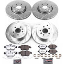 PowerStop Z36 Carbon-Fiber Ceramic Brake Pad with Drilled and Slotted Rotor Kit