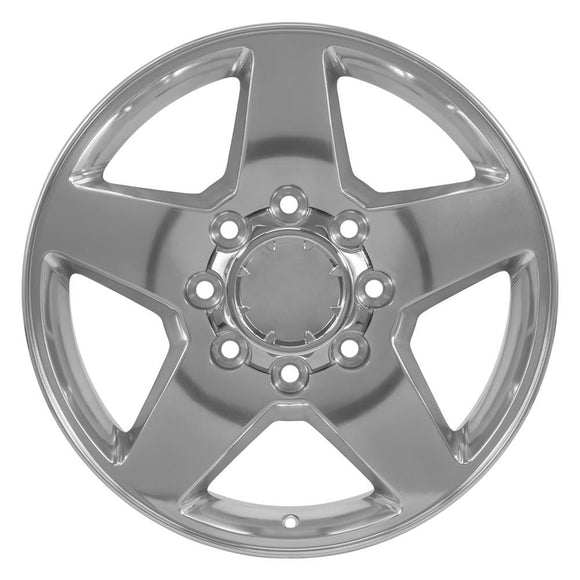 20" Replica Wheel CV91A 8 Lug Fits Chevrolet Rim 20x8.5 Polished Wheel
