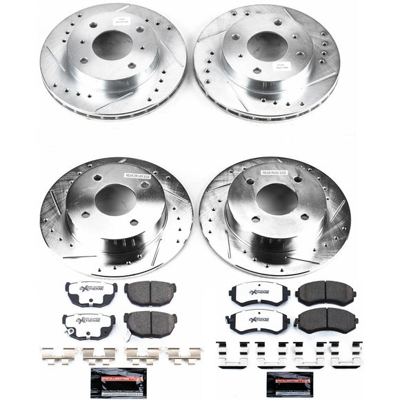 PowerStop Z26 Street Performance Ceramic Brake Pad and Drilled & Slotted Rotor K