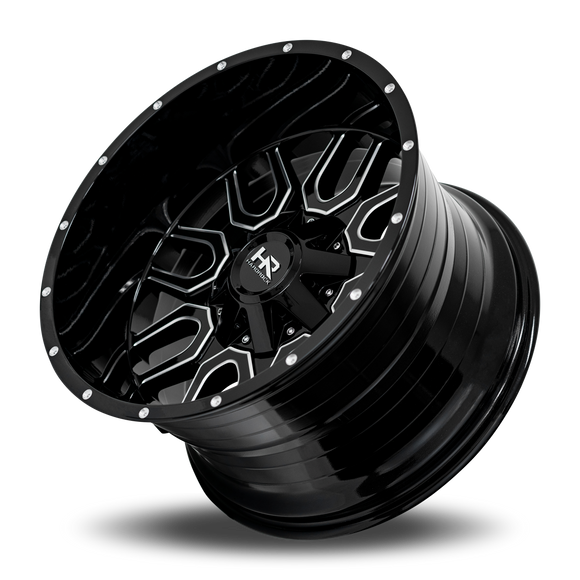 20x12 Hardrock Commander Gloss Black Milled 6x135/139.7 ET-51 wheel/rim