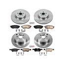 PowerStop OE Stock Replacement Low-Dust Ceramic Brake Pad and Rotor Kit