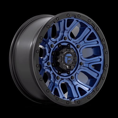 20X9 Fuel 1PC D827 Traction Dark Blue With Black Ring 8X170 ET1 Wheel Rim - 0