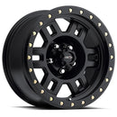 15x8 Vision 398 Manx Matte Black 5x127 5x5 ET-19 Wheel Rim