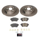 PowerStop OE Stock Replacement Low-Dust Ceramic Brake Pad and Rotor Kit