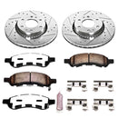 PowerStop Z36 Carbon-Fiber Ceramic Brake Pad with Drilled and Slotted Rotor Kit