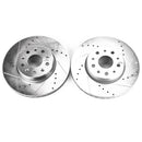 PowerStop Evolution Drilled Slotted Rotors Pair Front For Chevrolet Camaro