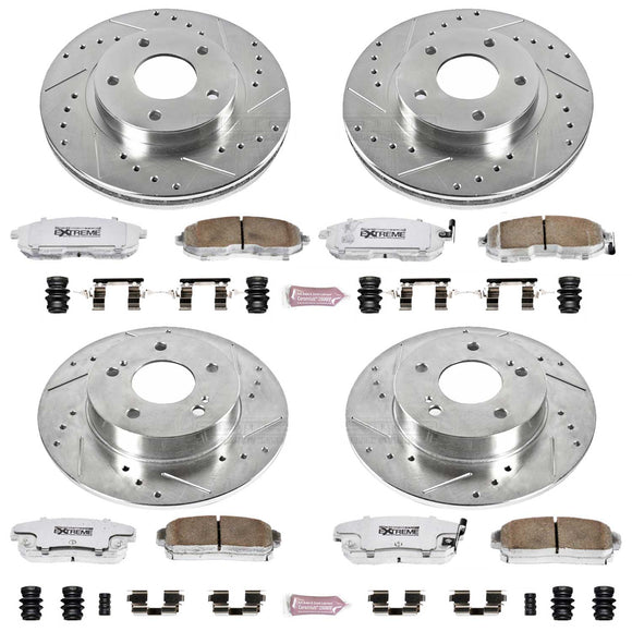 PowerStop Z26 Street Performance Ceramic Brake Pad and Drilled & Slotted Rotor K