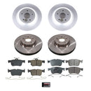 PowerStop OE Stock Replacement Low-Dust Ceramic Brake Pad and Rotor Kit