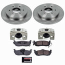PowerStop OE Stock Replacement Low-Dust Ceramic Brake Pad, Rotor and Caliper Kit
