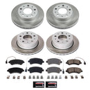 PowerStop Semi-Coated Rotor and Low-Dust Ceramic Brake Pad Kit
