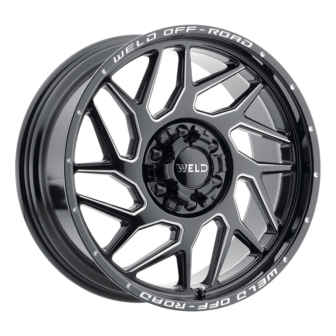 20x9 WELD Off-Road Fulcrum Black Milled 6x135 6x139.7 6x5.5 ET0 Wheel Rim