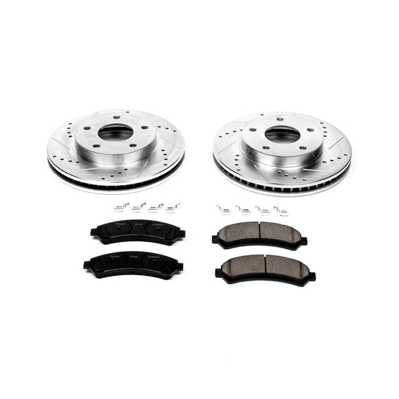 PowerStop Z23 Daily Driver Carbon-Fiber Ceramic Brake Pad and Drilled & Slotted