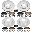 PowerStop Genuine Geomet Coated Rotor and Low-Dust Ceramic Brake Pad Kit