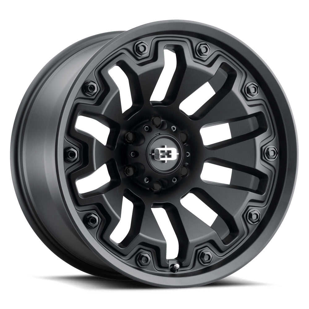 18x9 Vision 362 Armor Black 5x139.7 5x5.5 ET12 Wheel Rim - 0