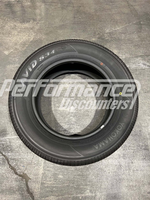Yokohoma AVID S34RV 235/65R17 104T Tire 2356517 235/65-17