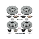 PowerStop OE Stock Replacement Low-Dust Ceramic Brake Pad and Rotor Kit