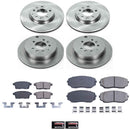 PowerStop OE Stock Replacement Low-Dust Ceramic Brake Pad and Rotor Kit
