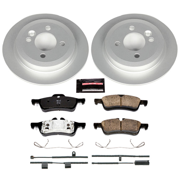 PowerStop Genuine Geomet Coated Rotor and Carbon-Fiber Ceramic Brake Pad Kit