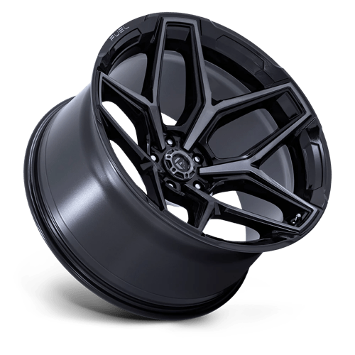 20x10 Fuel Off-Road Flux Gloss Black Brushed Face Gray Tint 5x127 ET-18 Wheel