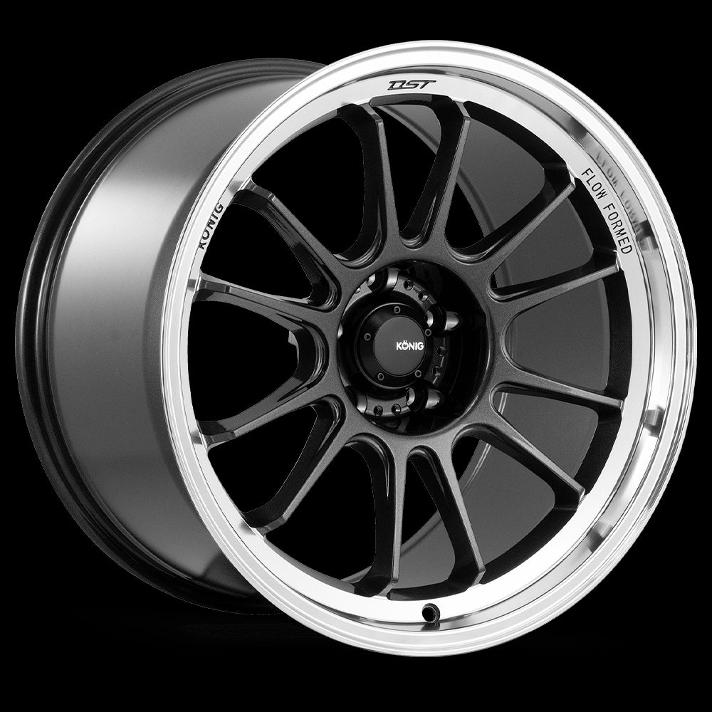 15x8 Konig Hypergram Metallic Carbon/Machined Lip 4x100 ET35 Wheel Rim