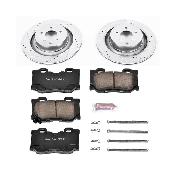 PowerStop Z23 Daily Driver Carbon-Fiber Ceramic Brake Pad and Drilled & Slotted