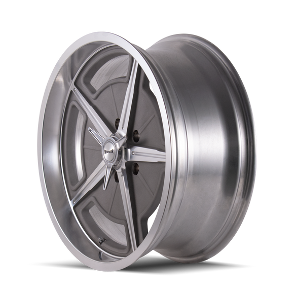 18X9.5 Ridler 605 Machined Wheel/Rim 5x114.3 ET0 605-8965GM