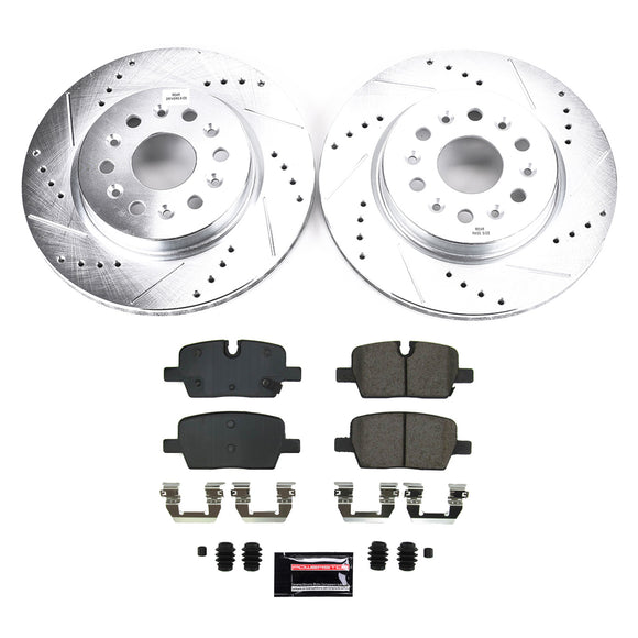 PowerStop Z23 Daily Driver Carbon-Fiber Ceramic Brake Pad and Drilled & Slotted