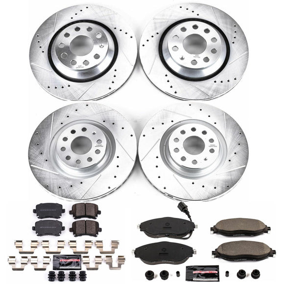 PowerStop Z23 Daily Driver Carbon-Fiber Ceramic Brake Pad and Drilled & Slotted