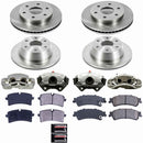 PowerStop OE Stock Replacement Low-Dust Ceramic Brake Pad, Rotor and Caliper Kit