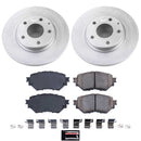PowerStop Genuine Geomet Coated Rotor and Low-Dust Ceramic Brake Pad Kit