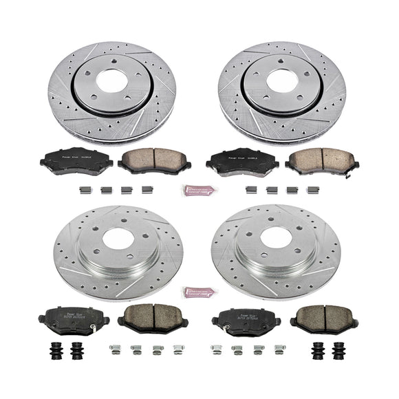 PowerStop Z23 Daily Driver Carbon-Fiber Ceramic Brake Pad and Drilled & Slotted