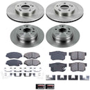 PowerStop OE Stock Replacement Low-Dust Ceramic Brake Pad and Rotor Kit