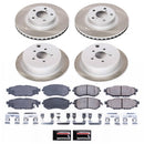 PowerStop Semi-Coated Rotor and Low-Dust Ceramic Brake Pad Kit