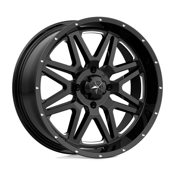16X7 MSA OFFROAD Vibe Black Wheel/Rim 4X137 ET0 4-137 16-7 M26-06737M