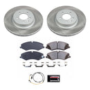 PowerStop Semi-Coated Rotor and Low-Dust Ceramic Brake Pad Kit