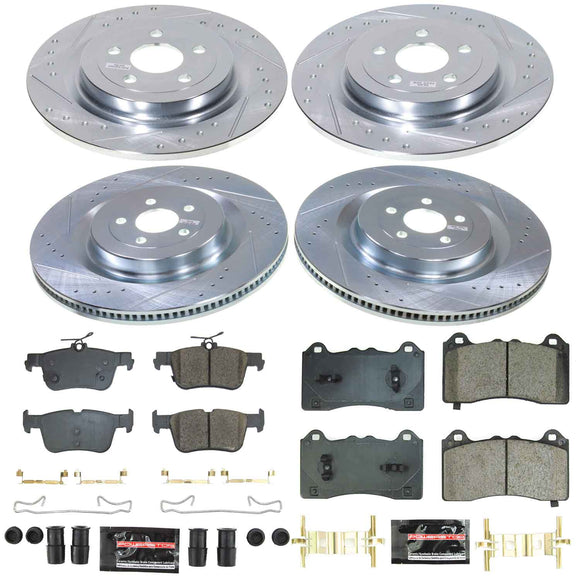 Z23 Daily Driver Carbon-Fiber Ceramic Brake Pad and Drilled & Slotted Rotor Kit
