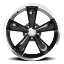18x8.5 Vision 142 Legend 5 Gloss Black Machined Lip 5x115 ET20 Wheel Rim