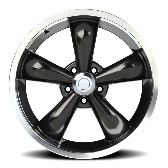 18x8.5 Vision 142 Legend 5 Gloss Black Machined Lip 5x115 ET20 Wheel Rim